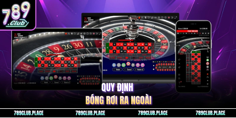 Quy định bóng rơi ra ngoài