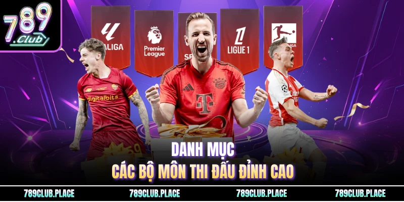 Danh mục các bộ môn thi đấu đỉnh cao